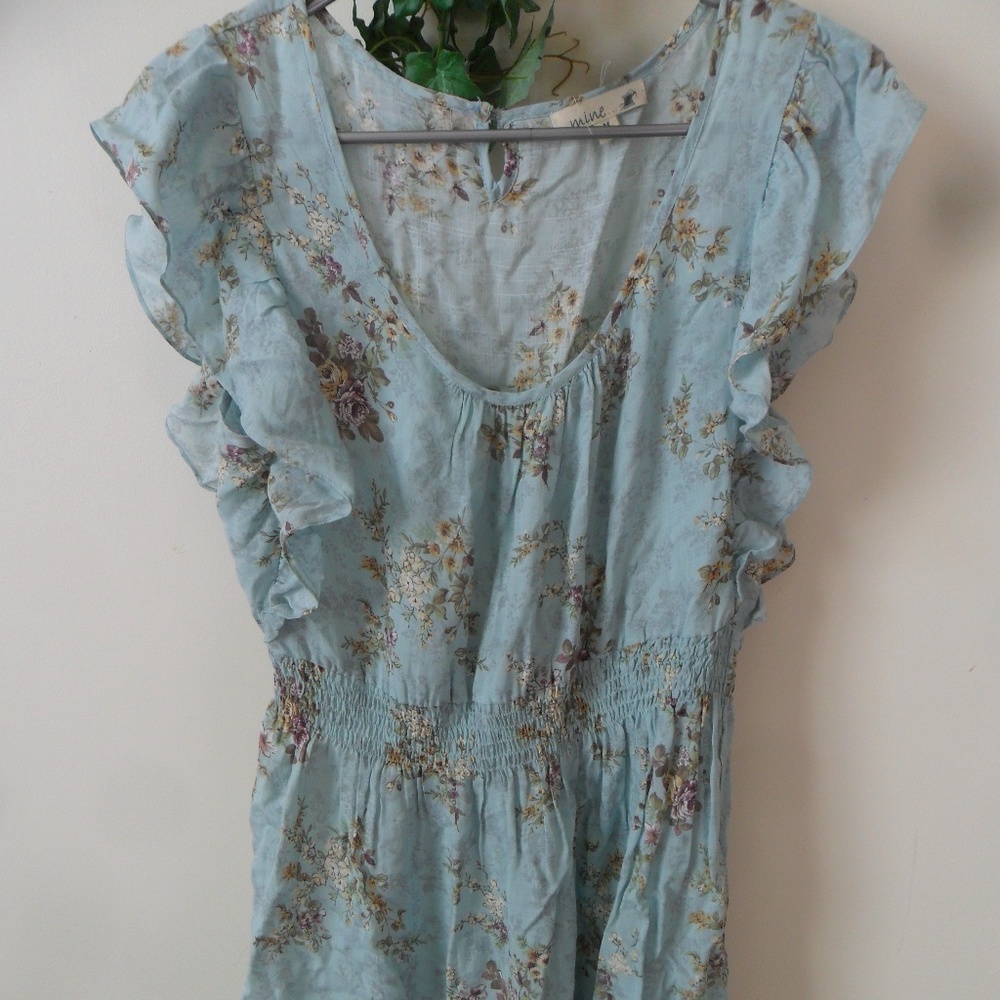 Floral Ruffle Sleeve Sundress